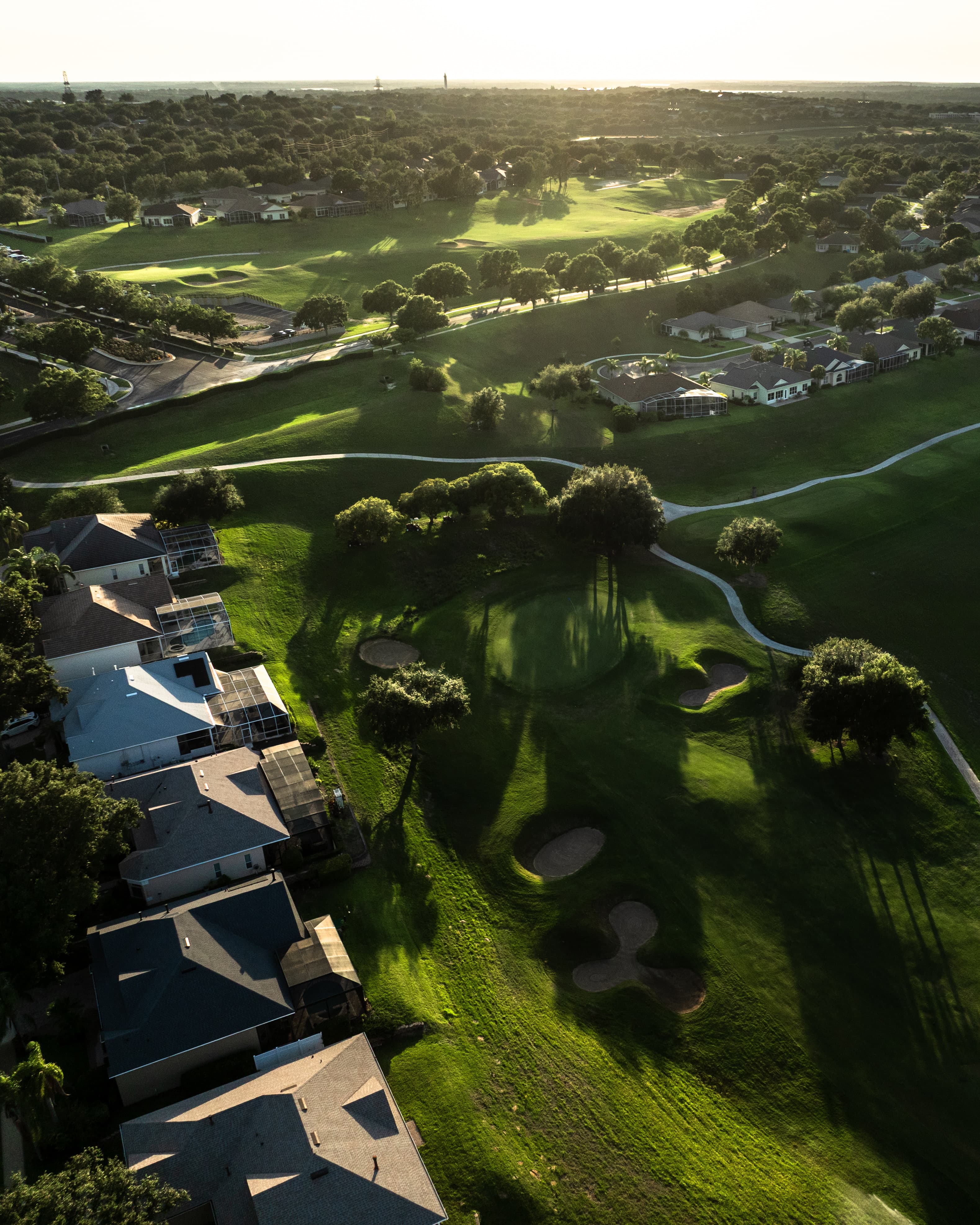 Aerial view of Clermont National course layout